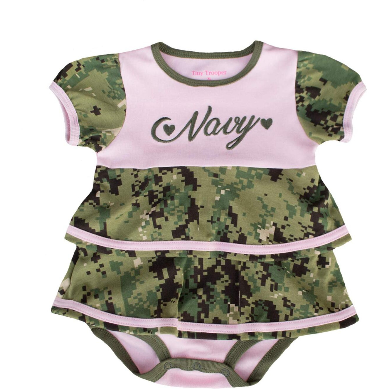 NAVY NWU III INFANT RUFFLE DRESS