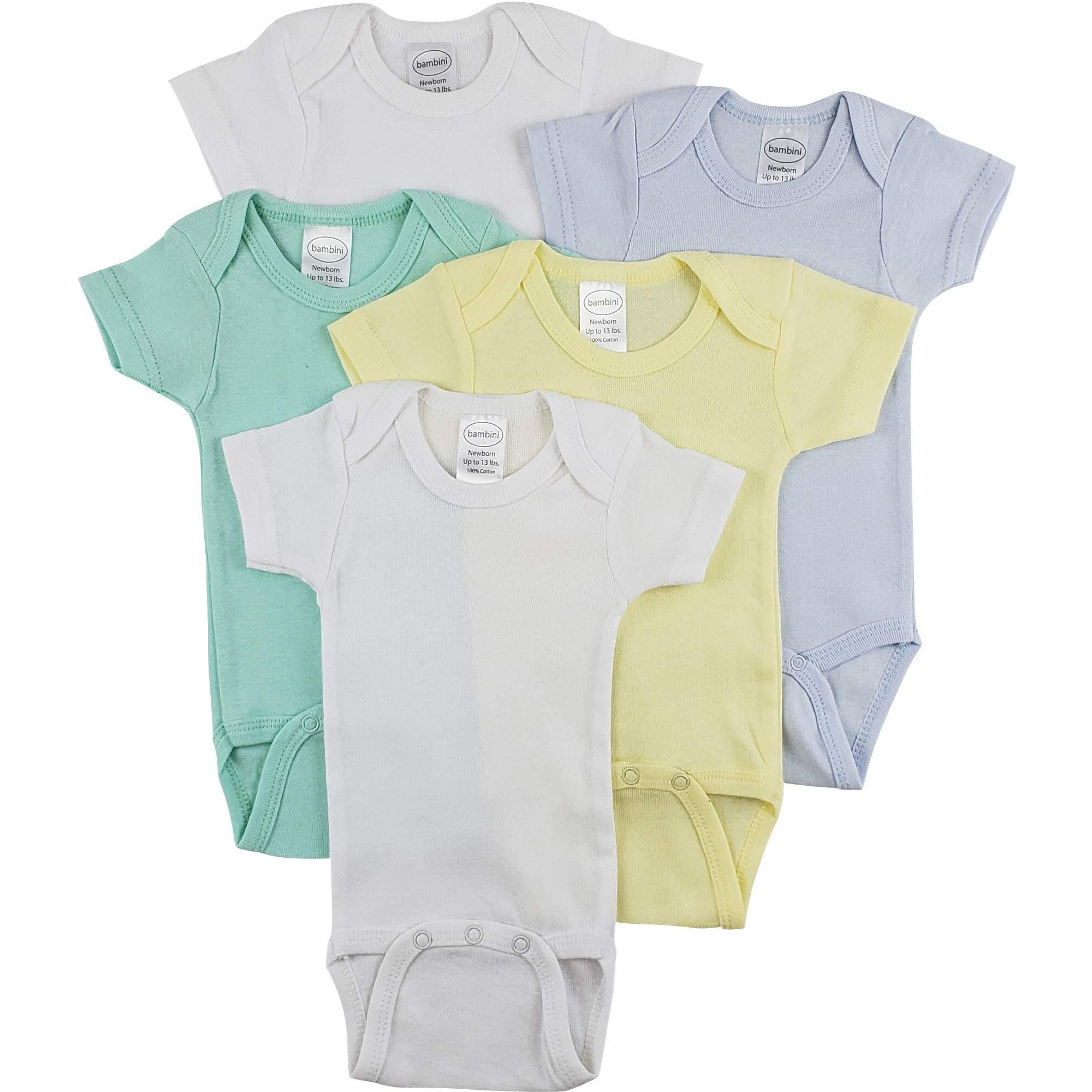 Bambini Short Sleeve One Piece 5 Pack