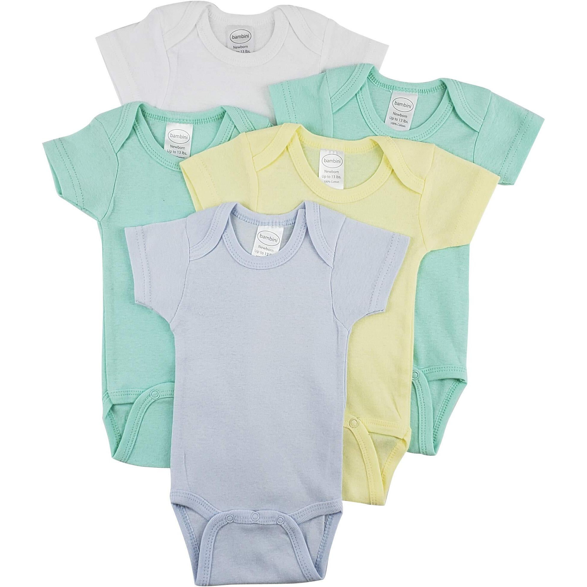 bambini Short Sleeve One Piece 5 Pack