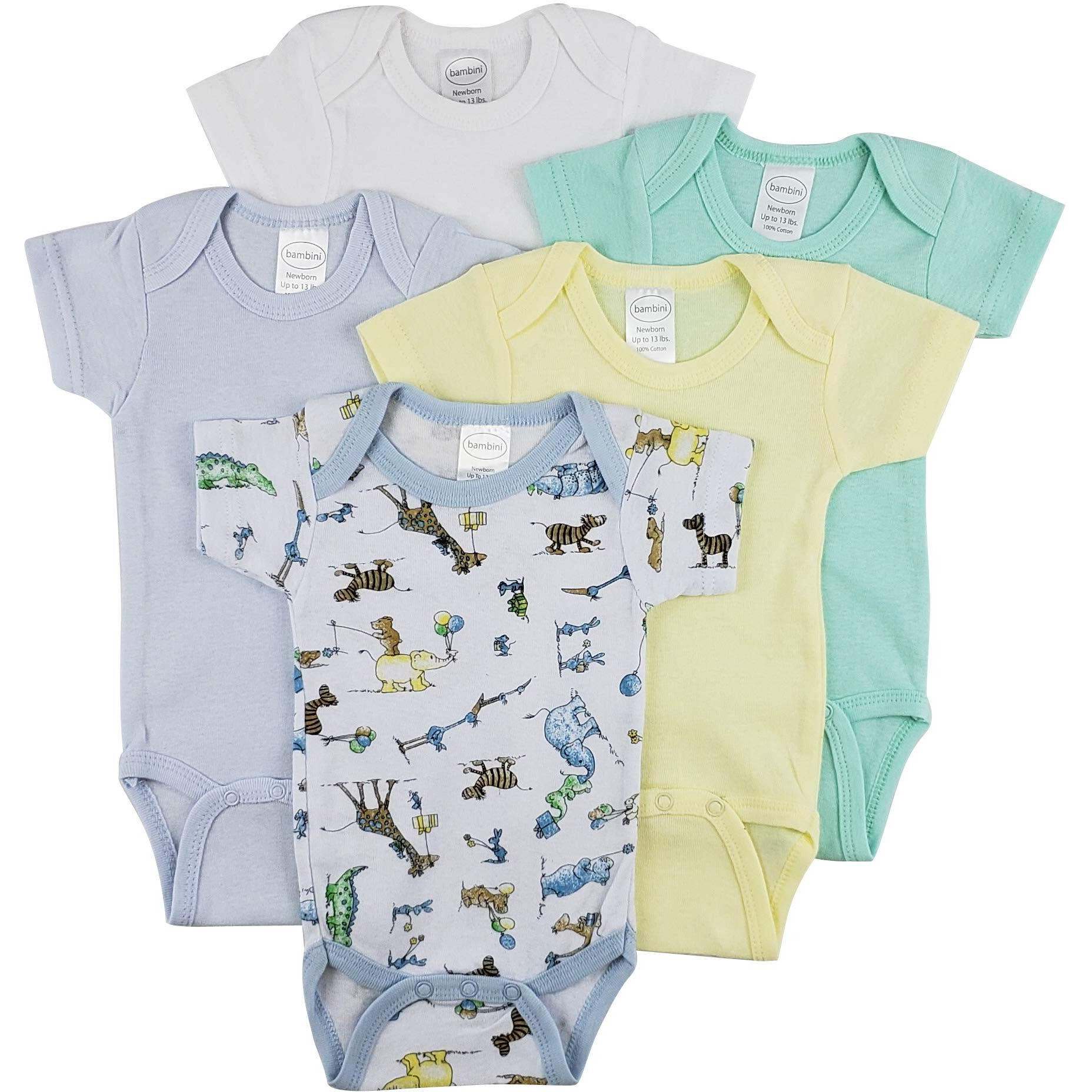 bambini Short Sleeve One Piece 5 Pack