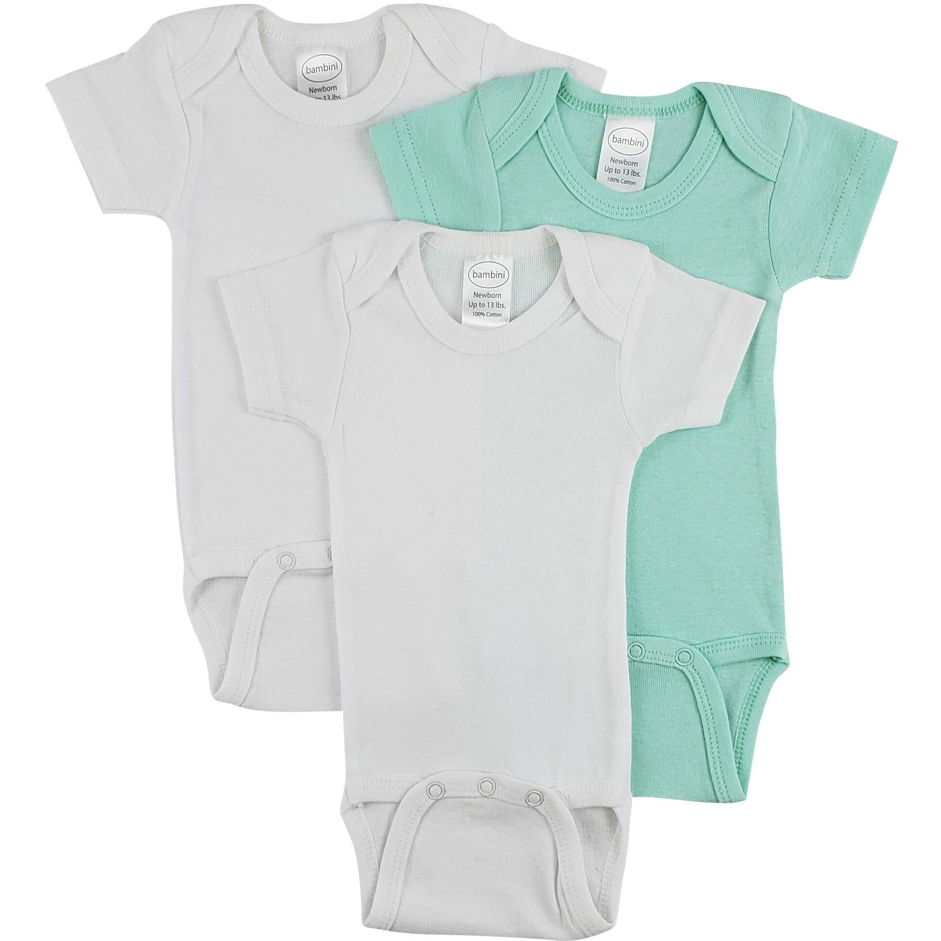 bambini Short Sleeve One Piece 3 Pack