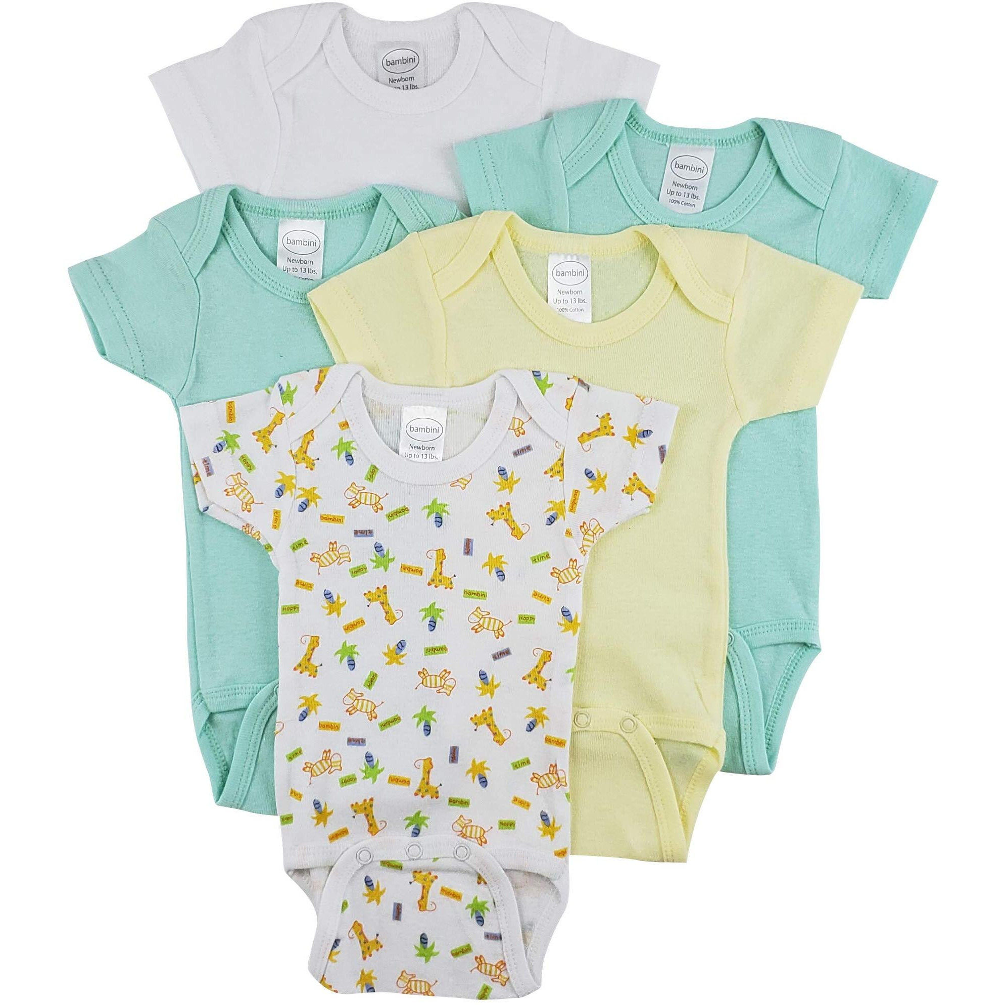 Bambini Short Sleeve One Piece 5 Pack