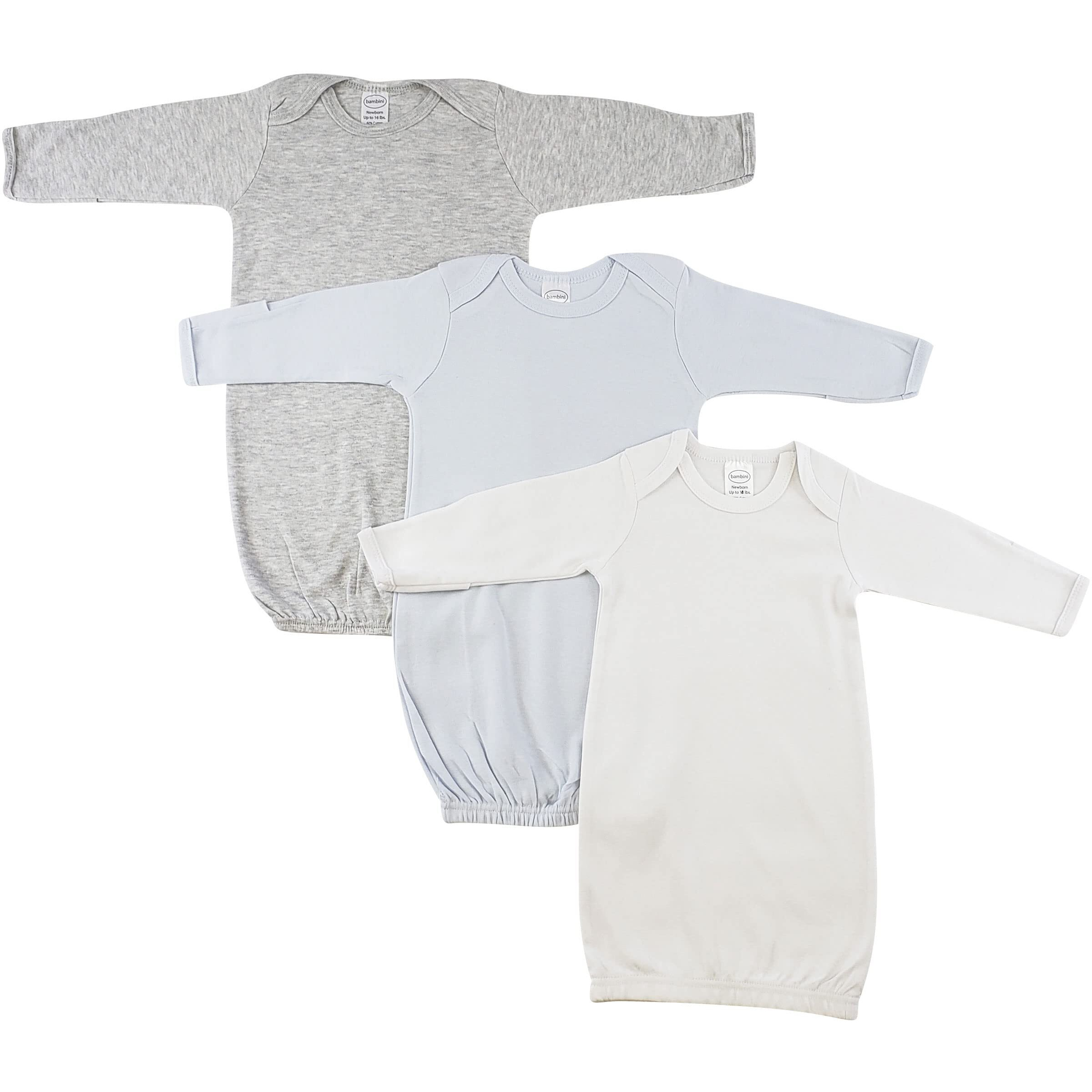 Bambini-Bambini Boy Newborn Baby 3 Piece Gown Set