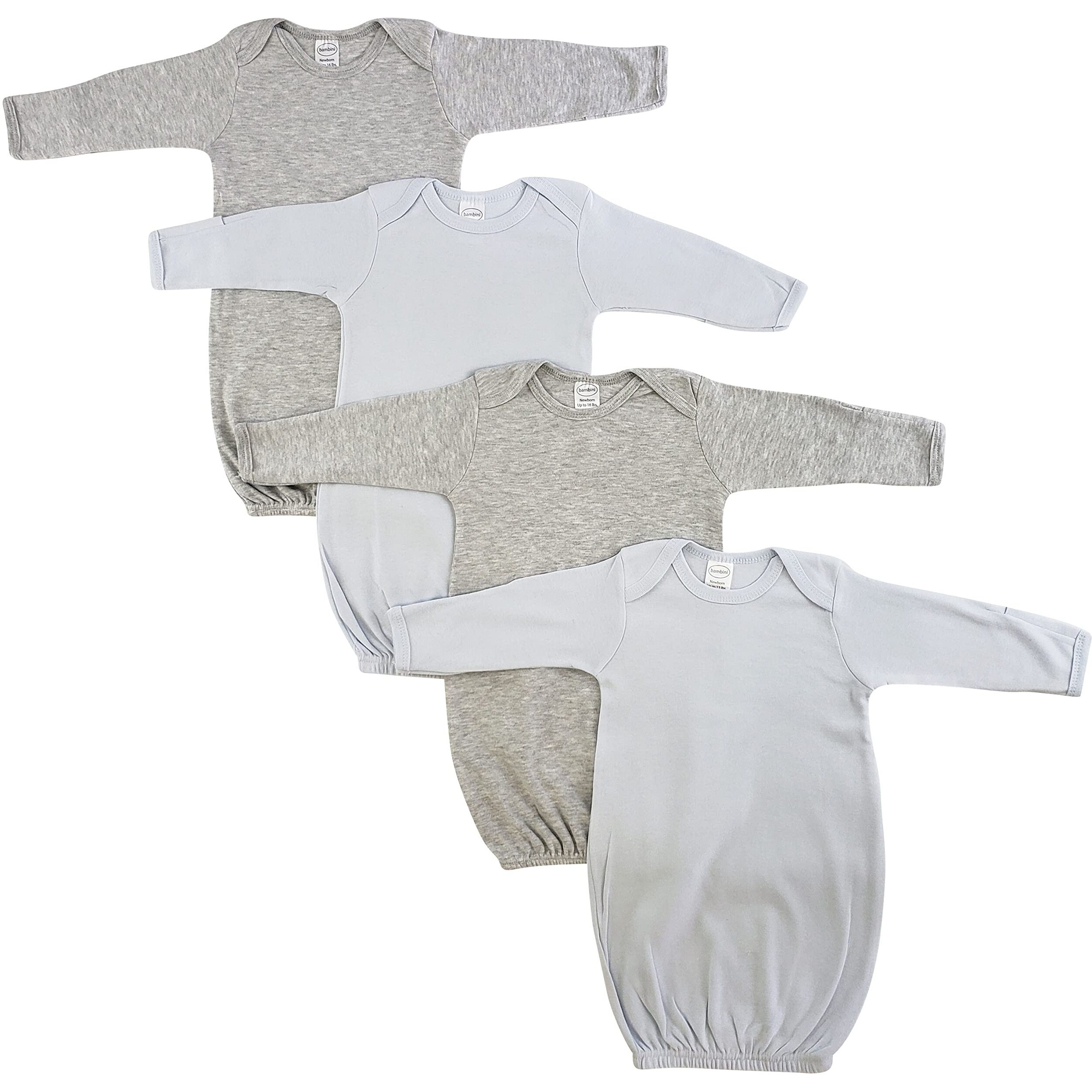 Bambini-Bambini Boy Newborn Baby 4 Piece Gown Set