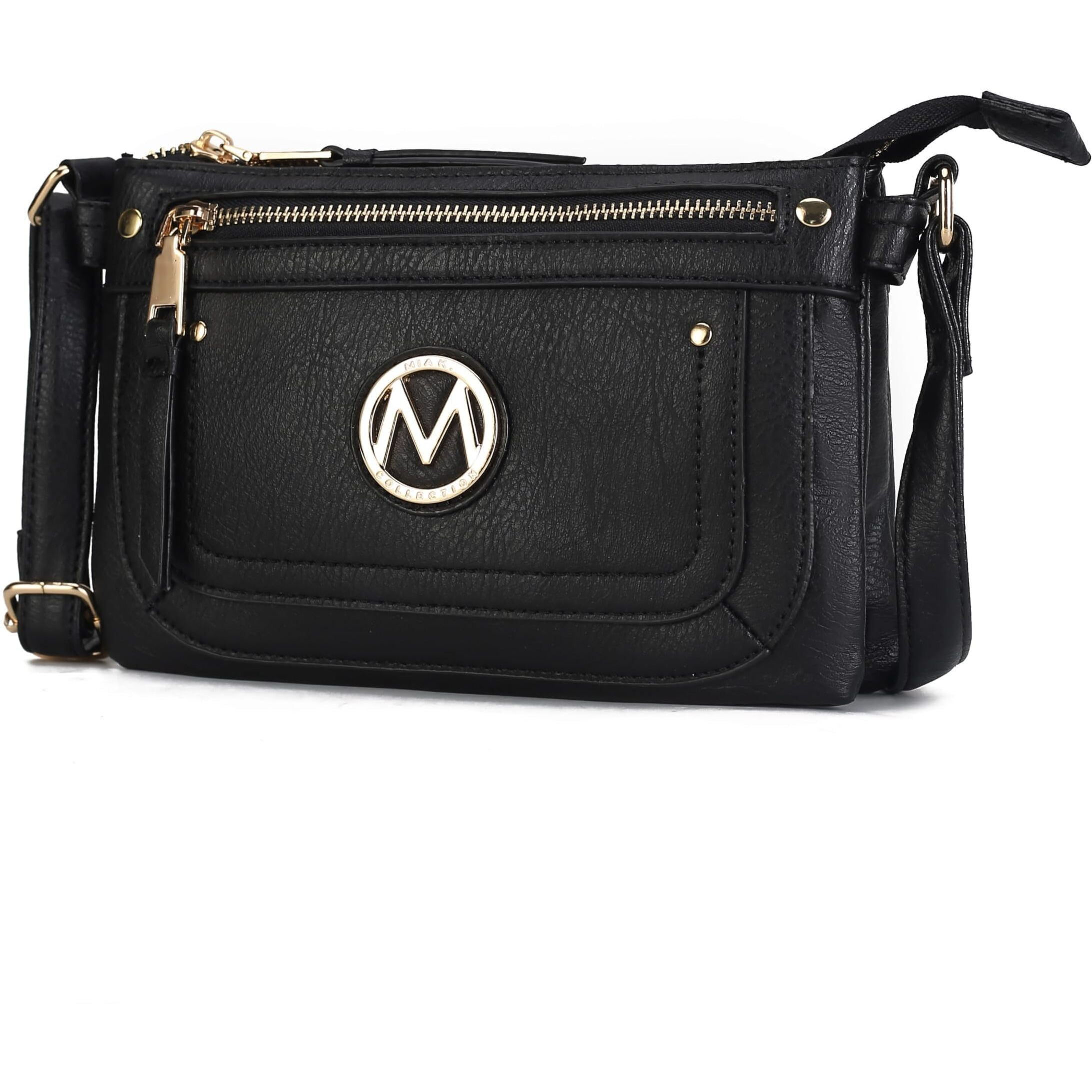 MKF Collection Crossbody bag for omen, Adjustable Strap Vegan leather Shoulder Bag messenger Purse by Mia K