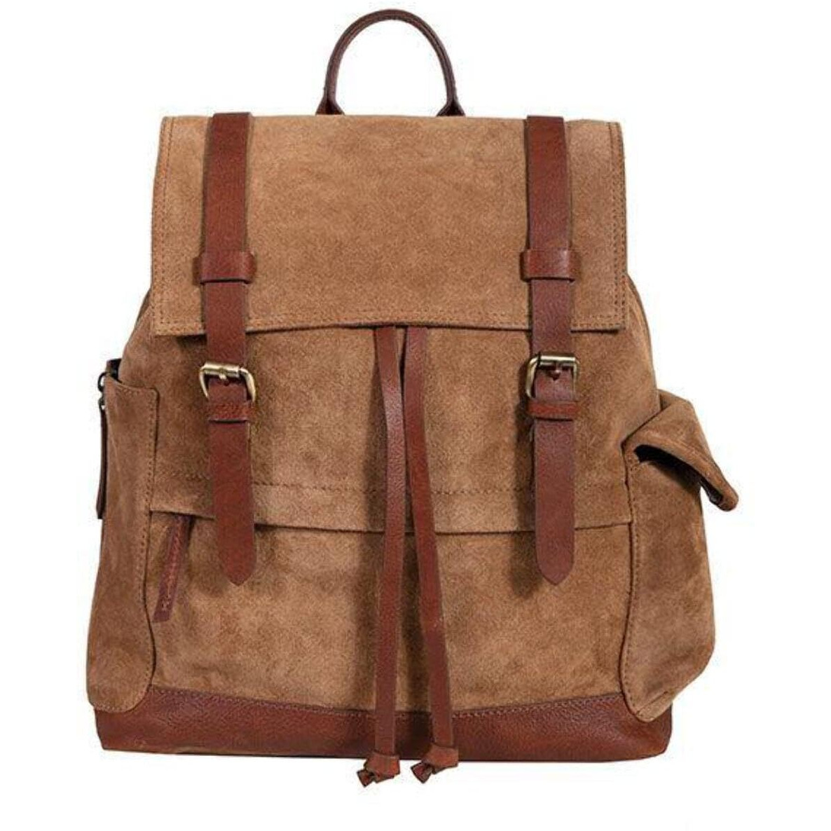 Scully Unisex Suede With Leather Trim Backpack - 936-19-23 One Size