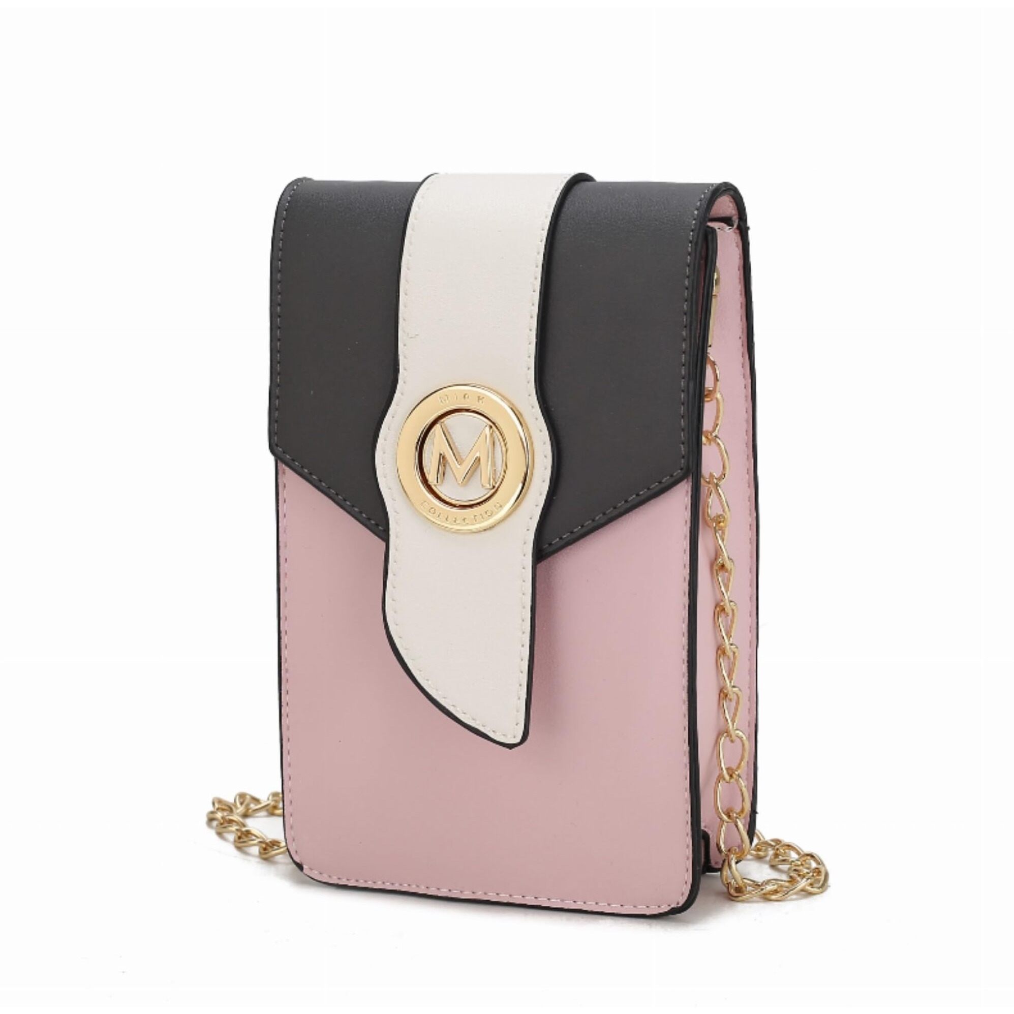 MKF Collection by Mia K. MKF-X745CRC Riley Phone Crossbody Bag Pink