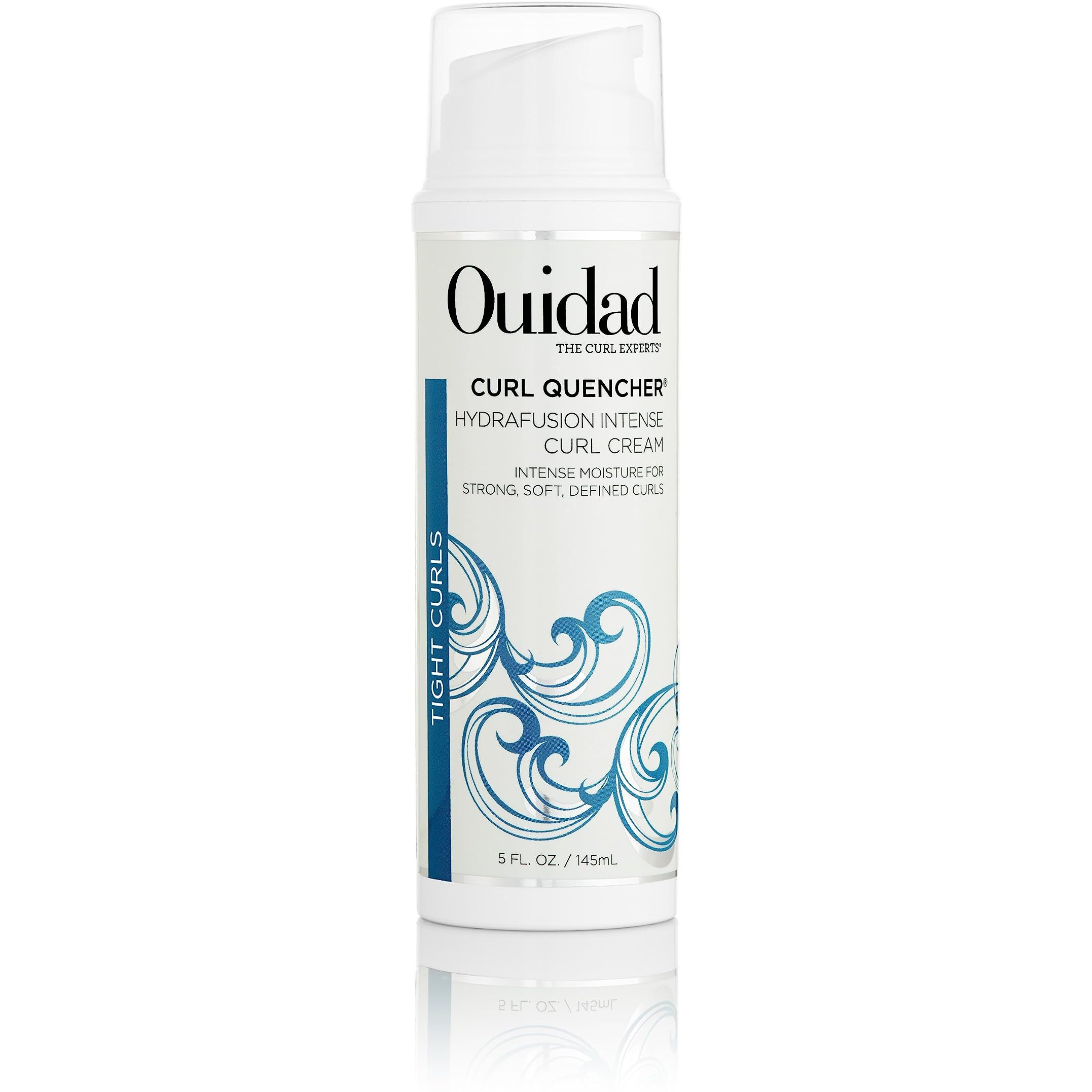 Ouidad Curl Quencher Hydrafusion Intense Curl Cream - 5 oz, Curl Defining Styling Cream for Touchable Curls, Flexible Hold Frizz Control Curly Hair Cream, Helps Eliminate Dryness, For Tight Curls