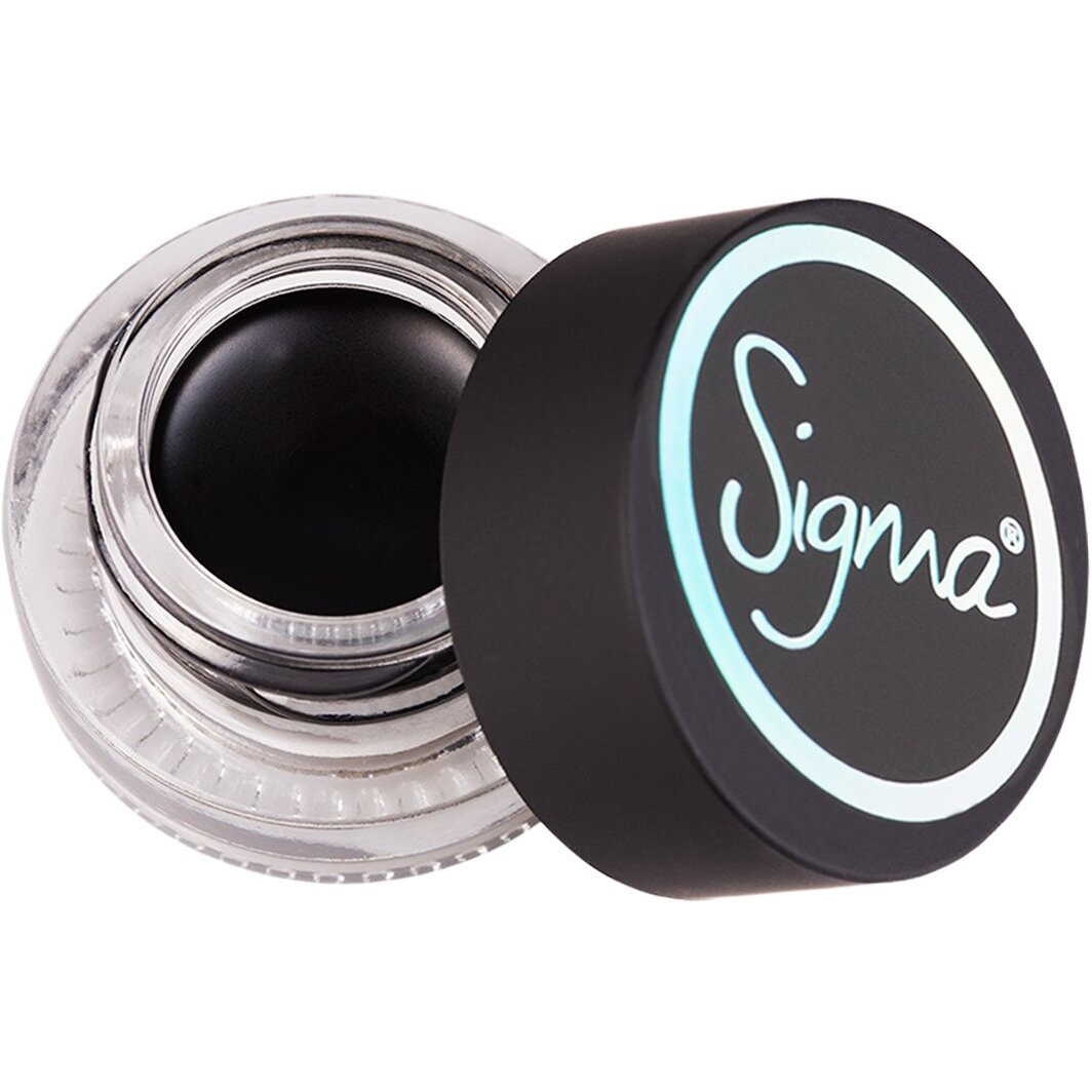 Sigma Beauty Gel Eyeliner - Wicked - Blackest Black Matte - 8 Hour Wear - Water & Fade Resistant Formula - Glides on Easily, Smudge Proof Eyeliner - Gel Eyeliner for Cateye Winged Eye Liner - 0.07 oz