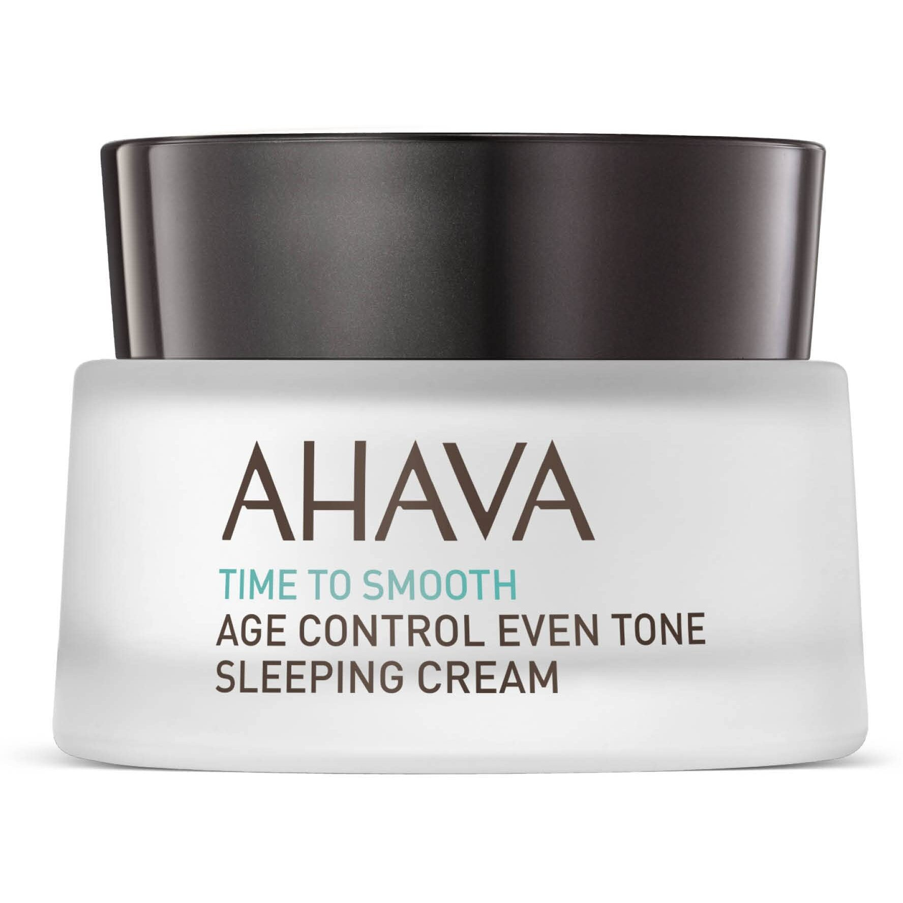 AHAVA Age Control Even Tone Sleeping Cream - Nourishing Night Cream to Brighten, Hydrate & Even Out the Skin Overnight & Reduce Wrinkles, ith Exclusive Osmoter, Niacinamide & Jojoba Oil, 1.7 Fl.Oz