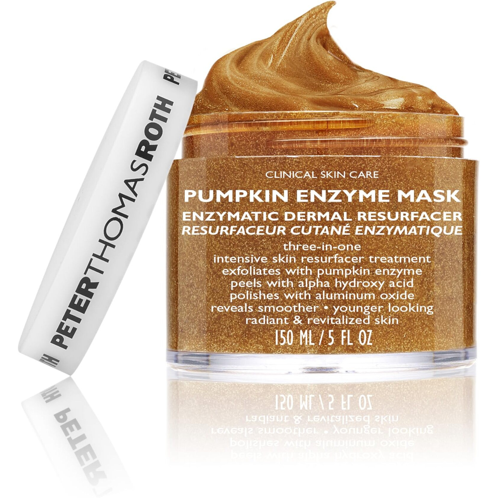 Peter Thomas Roth | Pumpkin Enzyme Mask | Enzymatic Dermal Resurfacer, Exfoliating Pumpkin Facial Mask for Dullness, Fine Lines, Wrinkles and Uneven Skin Tone , 1 count (5 Fl Oz)