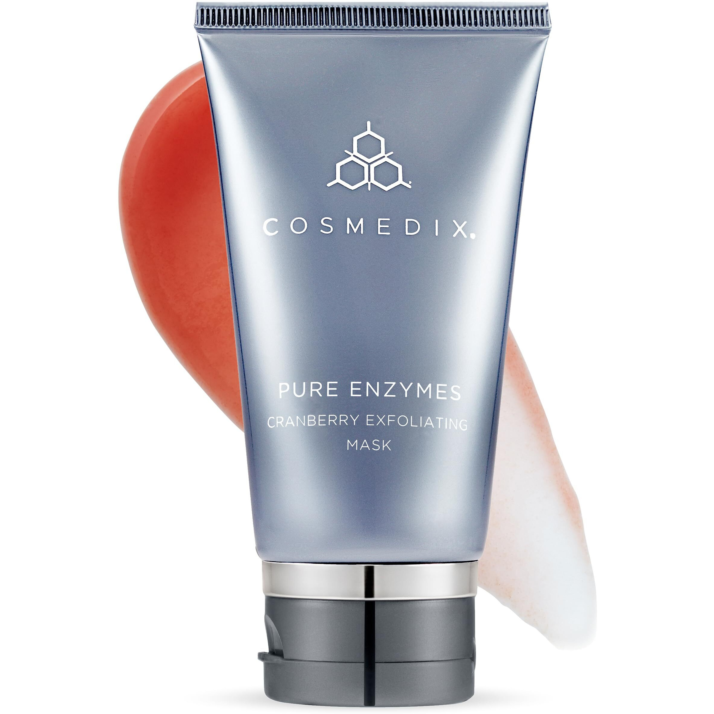 COSMEDIX Pure Enzymes Cranberry Exfoliating Mask, Gently Exfoliates Dry Skin, Helps Smooth Skin Texture, L-Lactic Acid & Cranberry Enzymes, Cruelty Free