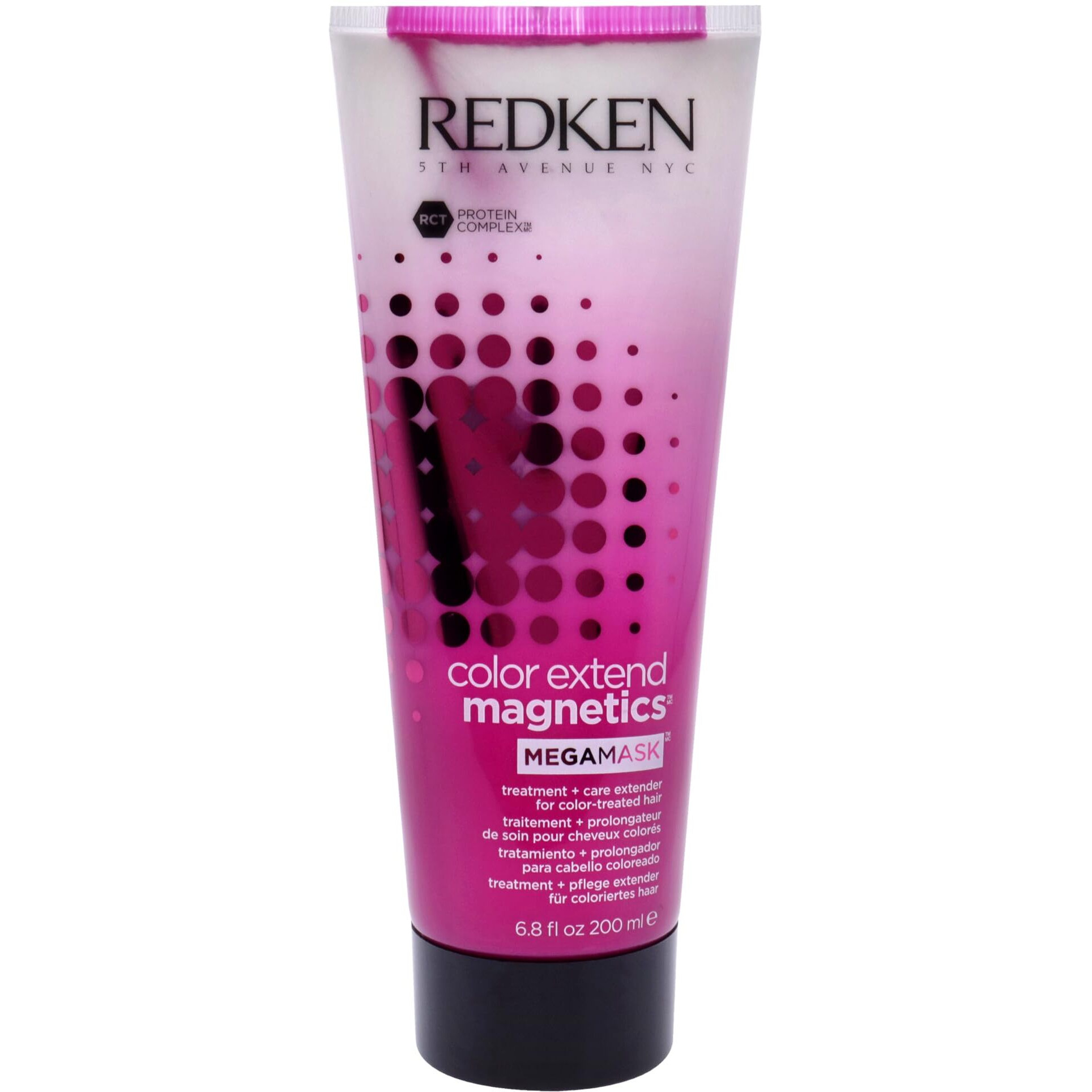 Redken Color Extend Magnetics Mega Mask | For Color-Treated Hair | Deeply Moisturizes & Enhances Hair Color | 6.8 Fl Oz