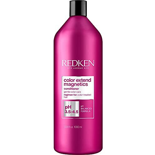 Redken Extend Magnetics Conditioner | For Color Treated Hair | Protects Color & Adds Shine | With Amino Acid | Sulfate Free | 33.8 Fl Oz