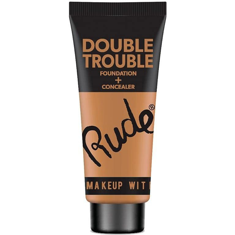 Rude - Double Trouble Foundation + Concealer - Warm Natural