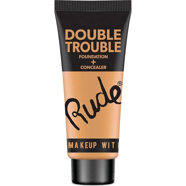 Rude - Double Trouble Foundation + Concealer - Ivory