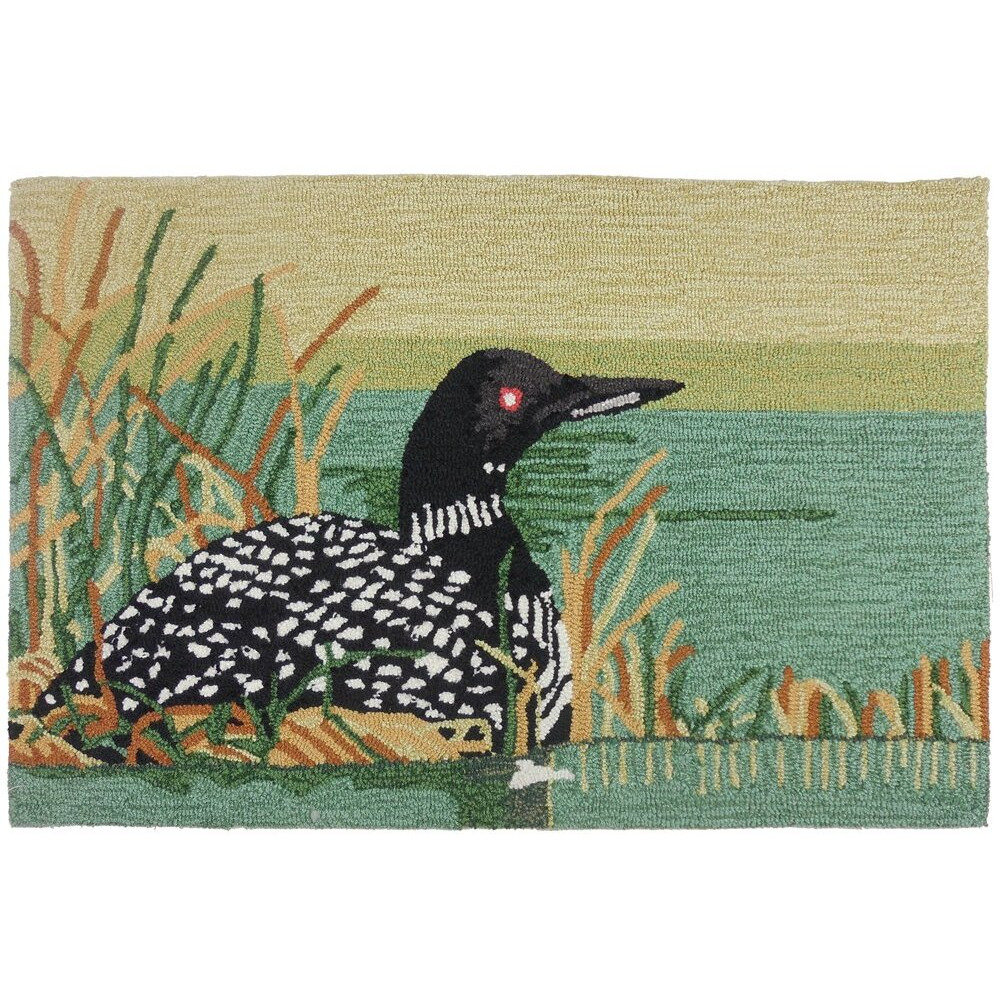 Homefires Loon Lake 22  X 34  Rustic Area Rug