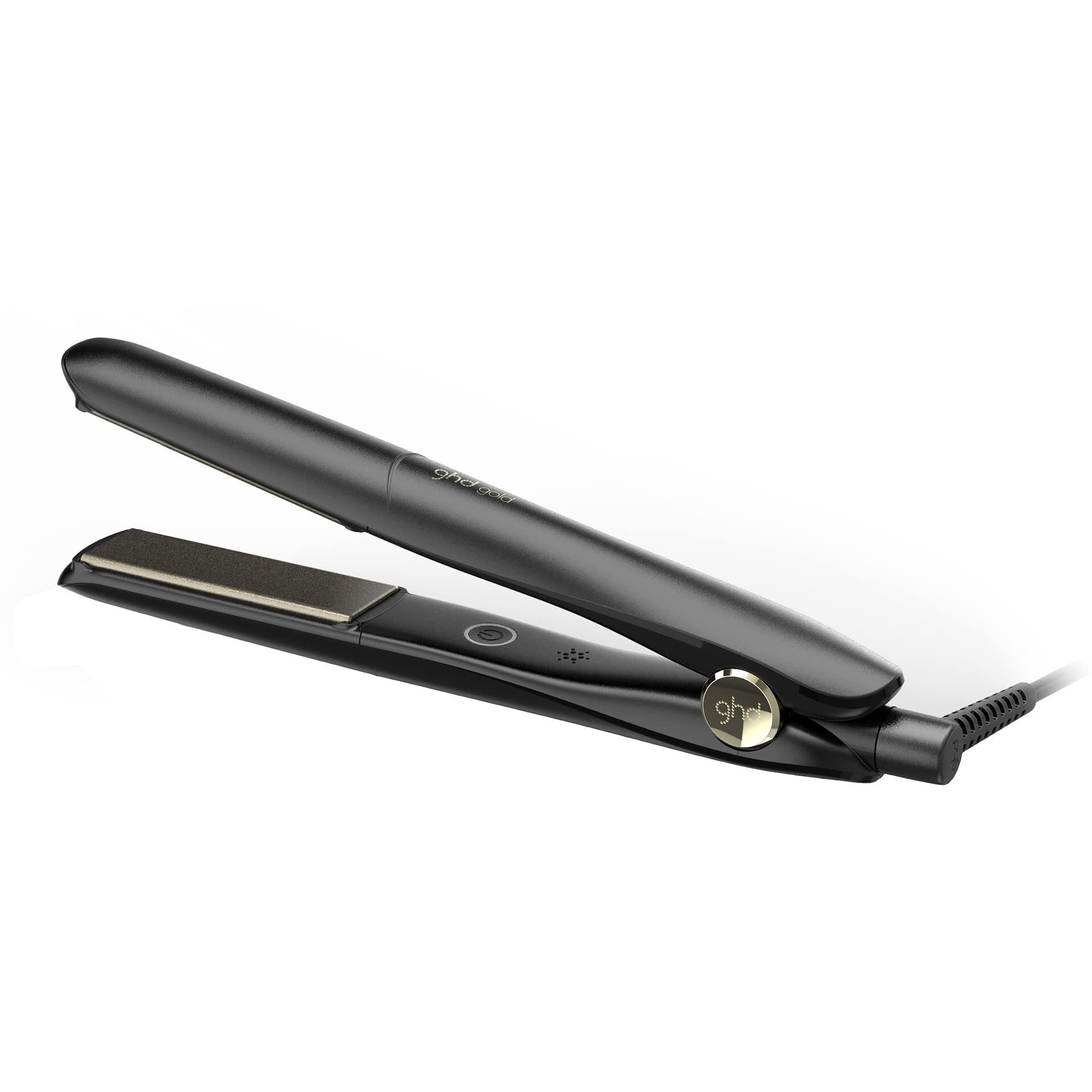 ghd Gold Styler  1  Flat Iron Hair Straightener, Professional Ceramic Hair Straightening Styling Tool for Stronger Hair & More Color Protection  Black