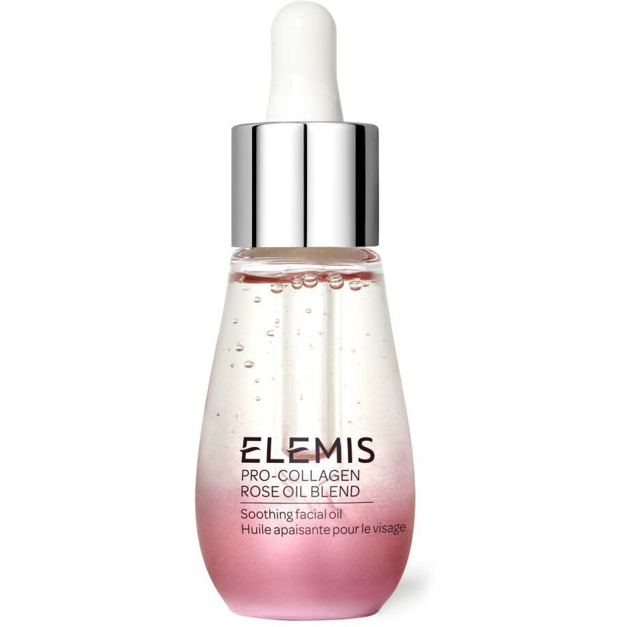 ELEMIS Pro-Collagen Rose Facial Oil Blend | Lighteight Daily Facial Oil Soothes, Nourishes, and Smoothes Skin for a Radiant, Fresh Complexion | 15 mL