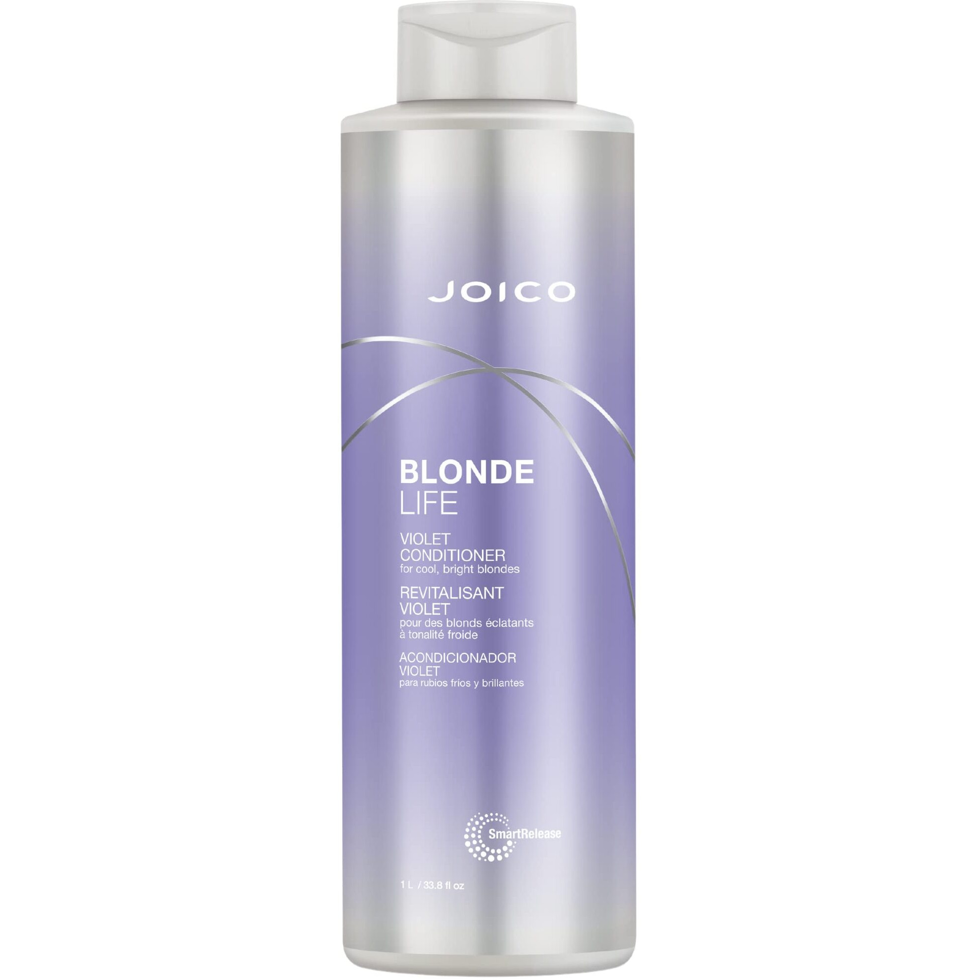 Joico Blonde Life Violet Conditioner | For Cool & Bright Blonde Hair | Neutralize Brassy Tones | Banish Yello Tones | Boost Shine | Sulfate Free | With Monoi & Tamanu Oil | 33.8 Fl Oz