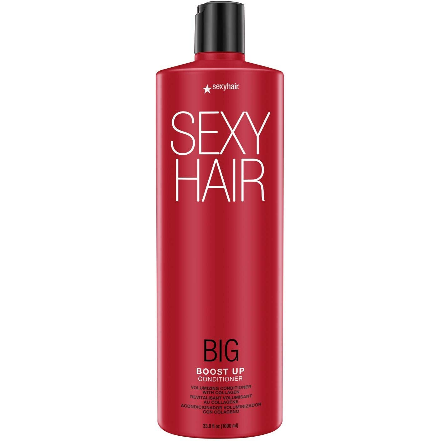 SexyHair Big Boost Up Volumizing Conditioner with Collagen, 33.8 Oz | 20% More Volume | SLS and SLES Sulfate Free | All Hair Types