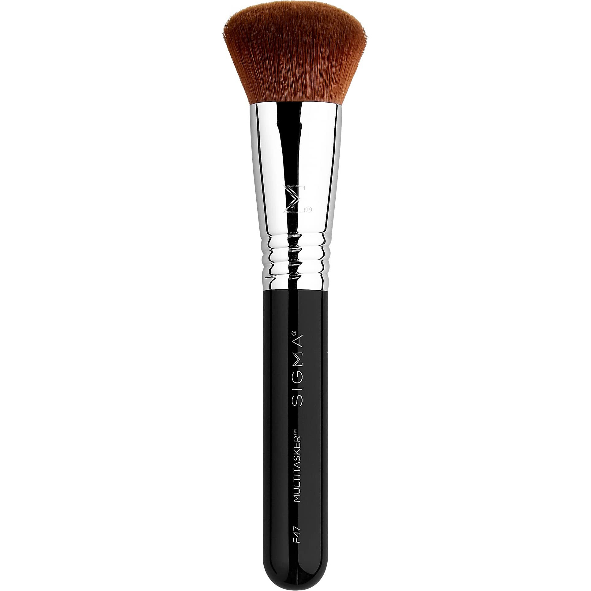 Sigma Beauty F47 Multitasker Makeup Brush  Multi-Use Face Makeup Brush for Blending, Contouring, & Buffing, Use with Foundation, Blush, Bronzer, Contour, or Highlighter (1 Brush)