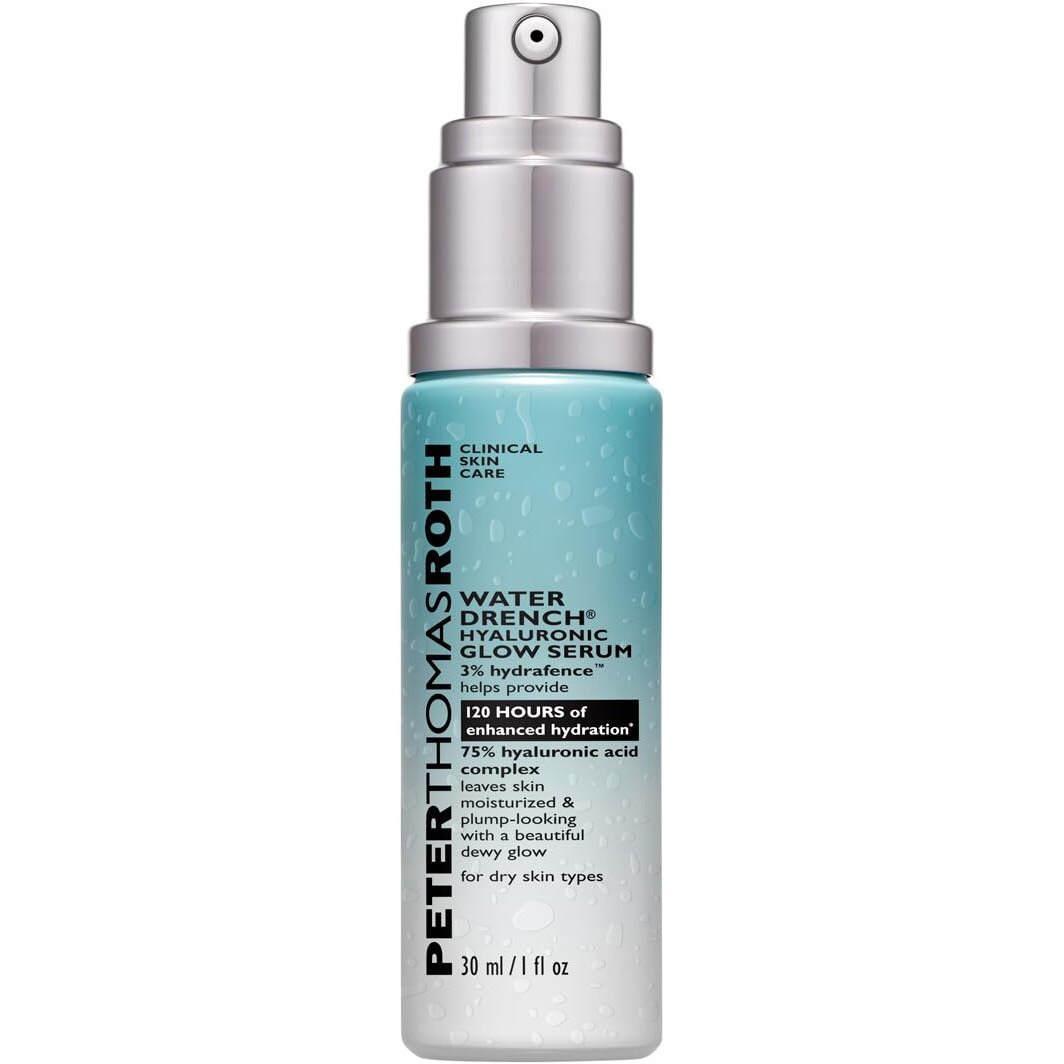 Peter Thomas Roth | Water Drench Hyaluronic Glo Serum | Hydrating Serum, Up to 120 Hours of Enhanced Hydration, 1 Fl Oz.