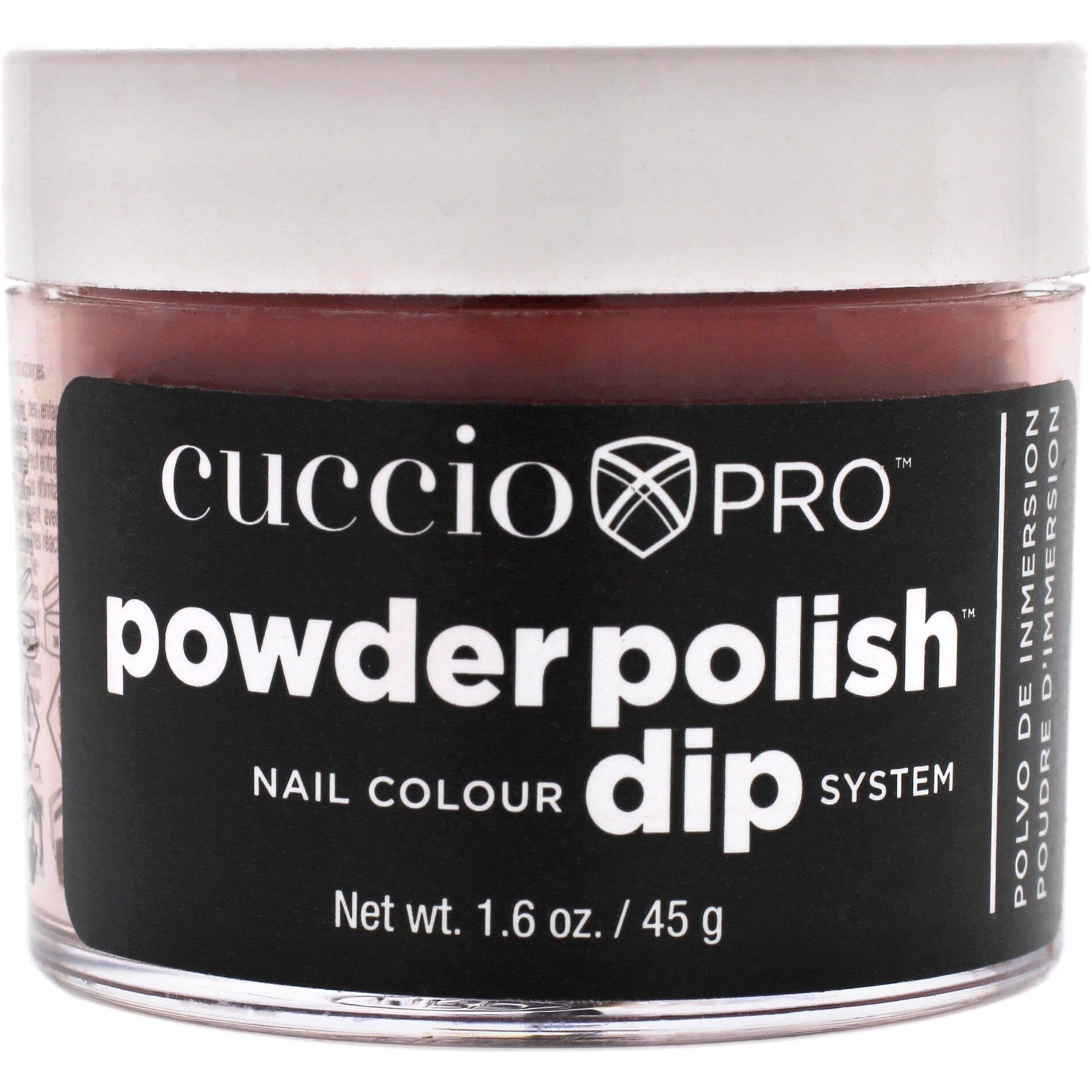 Cuccio Colour Powder Nail Polish - Lacquer For Manicure And Pedicure - Highly Pigmented Powder That Is Finely Milled - Durable Finish With A Flawless Rich Color - Easy To Apply - Oh, Fudge - 1.6 Oz