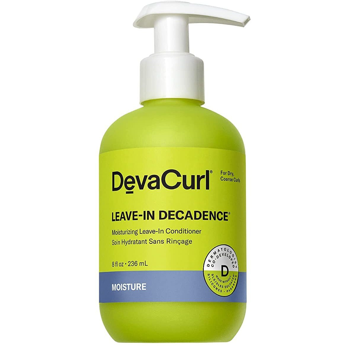 DevaCurl Leave-In Decadence Moisturizing Leave-In Conditioner, Green Oasis, 8 fl. oz.