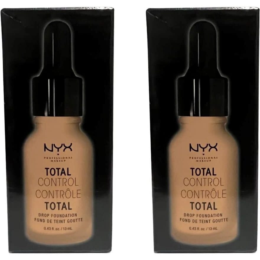 Pack of 2 NYX Total Control Drop Foundation, Golden  TCDF13