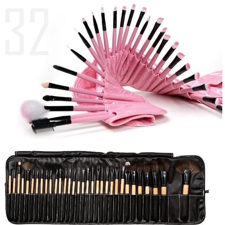 Sculptor 32 Piece fine Wooden Makeup Brush Set