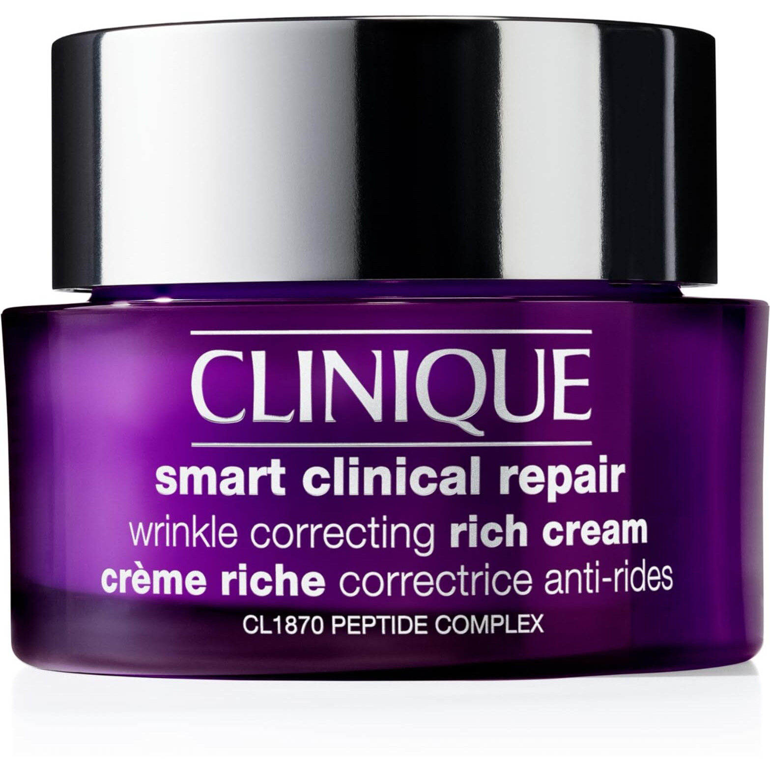 Clinique Smart Clinical Repair Wrinkle Correcting Rich Face Cream ith Peptides + Hyaluronic Acid | Anti-Aging + Hydrating, 1.7 Fl Oz