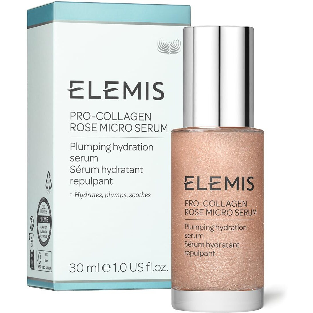 ELEMIS Pro-Collagen Rose Micro Serum | Hydration serum that plumps, soothes, and nourishes your skin while reducing fine lines & wrinkles.