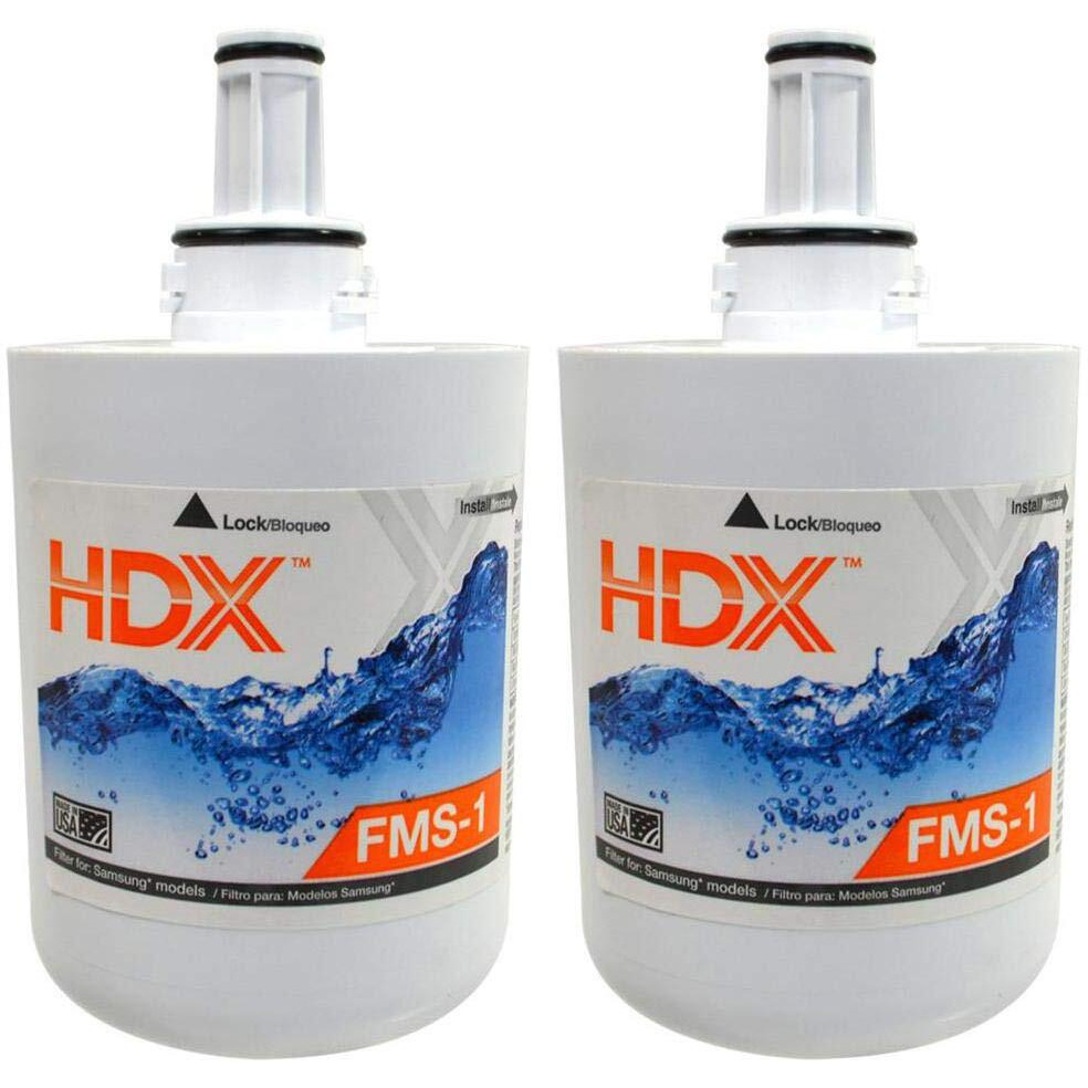 HDX FMS-1 Replacement Water Filter / Purifier for Samsung Refrigerators (2 Pack)