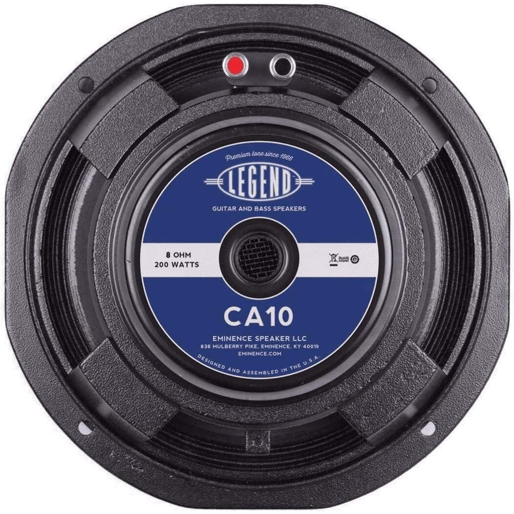 Eminence Legend CA10-8 10  Bass Guitar Speaker, 200 Watts at 8 Ohms, Black