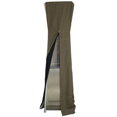 AZ Patio Heaters Triangle Glass Tube Patio Heater Commercial Cover in Tan