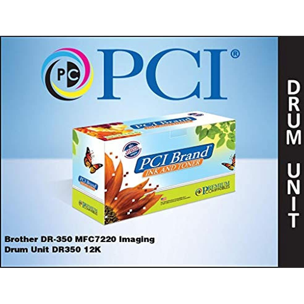 PCI Brand Compatible Drum Unit Replacement for Brother DR-350 MFC7220 Imaging Drum Unit DR350 12K Yield