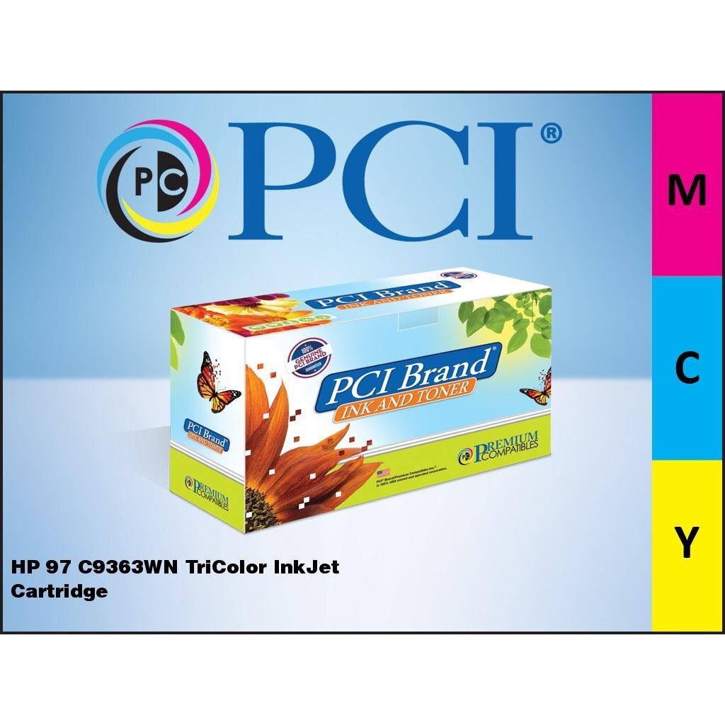 PCI Brand Remanufactured Ink Cartridge Replacement for HP 97 C9363WN Color Ink Cartridge 560 Page Yield