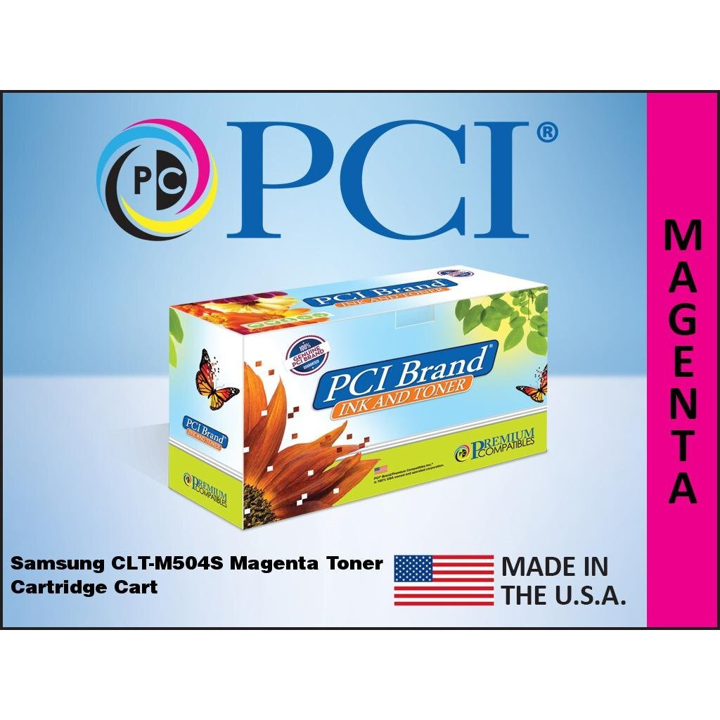 PCI Brand Compatible Toner Cartridge Replacement for Samsung CLT-M504S Magenta Toner Cartridge 1.8K Yield