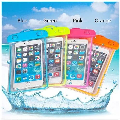 EverGlow WaterProof Pouch For Your Smartphone And Essentials (Orange)