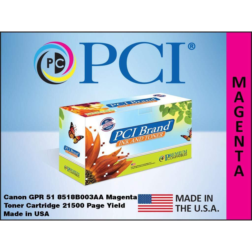 PCI Brand Compatible Toner Cartridge Replacement for Canon 8518B003AA Magenta Toner Cartridge 21.5K Yield