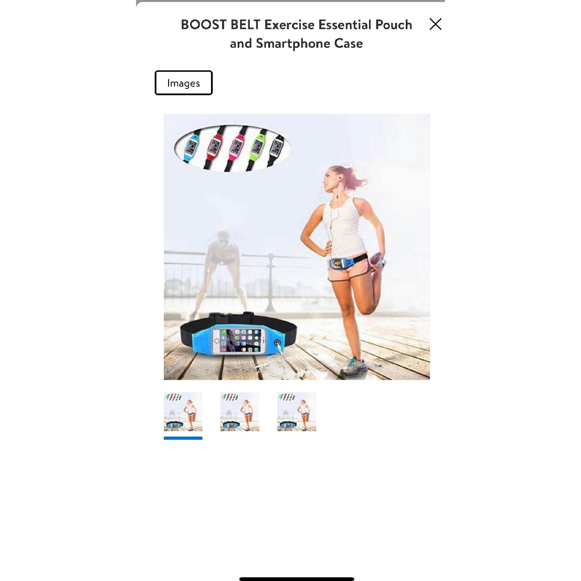 BOOST BELT Exercise Essential Pouch and Smartphone Case