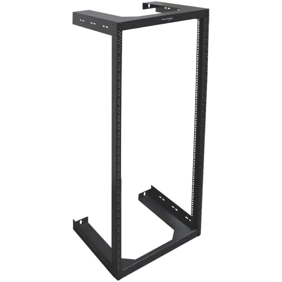 Wavenet - 30U Wall Mount Server Rack 18  Deep 2 Post Open Frame Server Room Rack for 19  Network Data Computer Equipment  Black