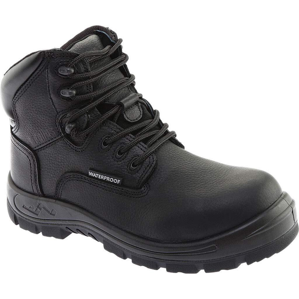 Genuine Grip S Fellas 6050-13M S Fellas by Mens Poseidon Comp Toe Waterproof 6 in. Hiker Work Boot44 Black - Size 13