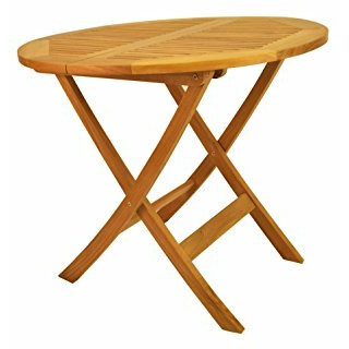 Anderson Teak Windsor Round Picnic Folding Table, 31-Inch