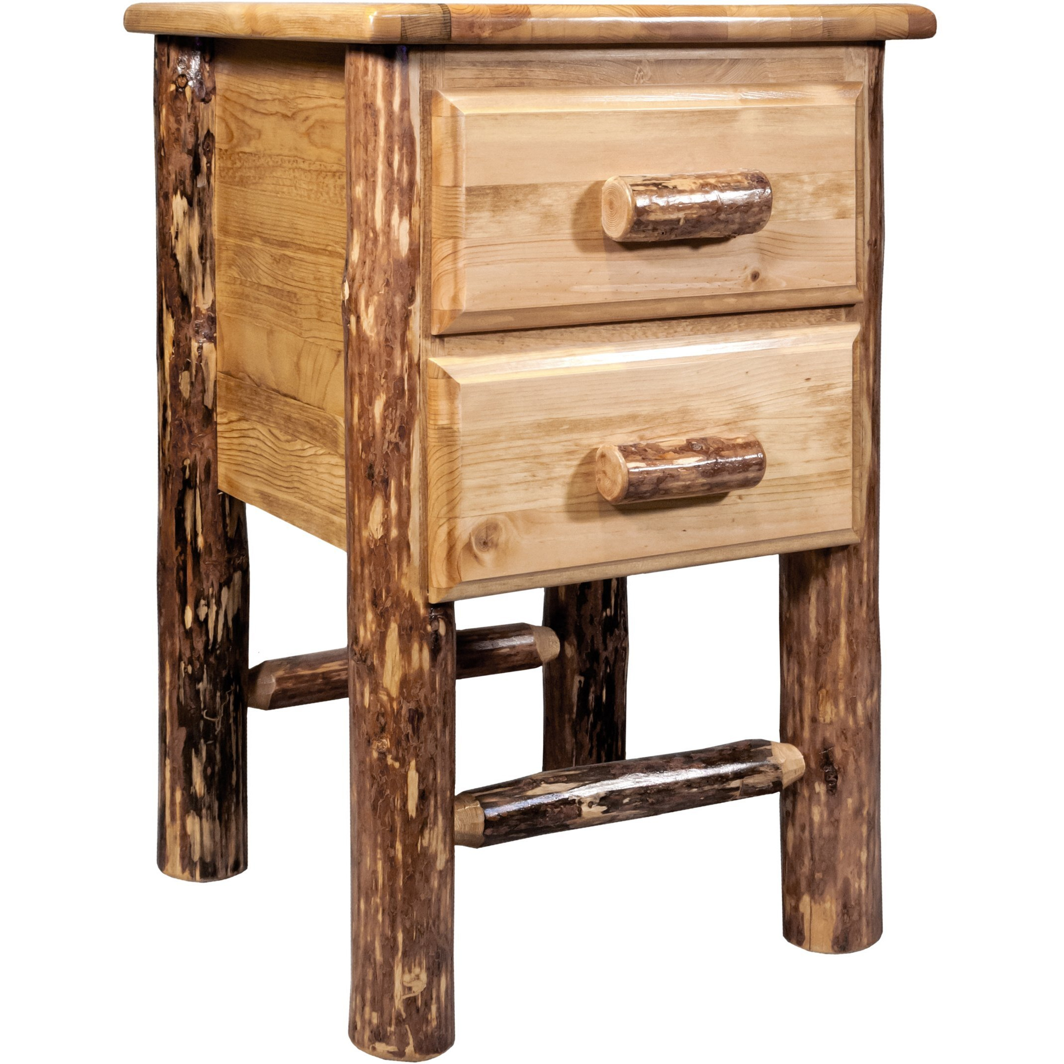 Montana Woodorks Glacier Country Collection Nightstand ith 2 Draers