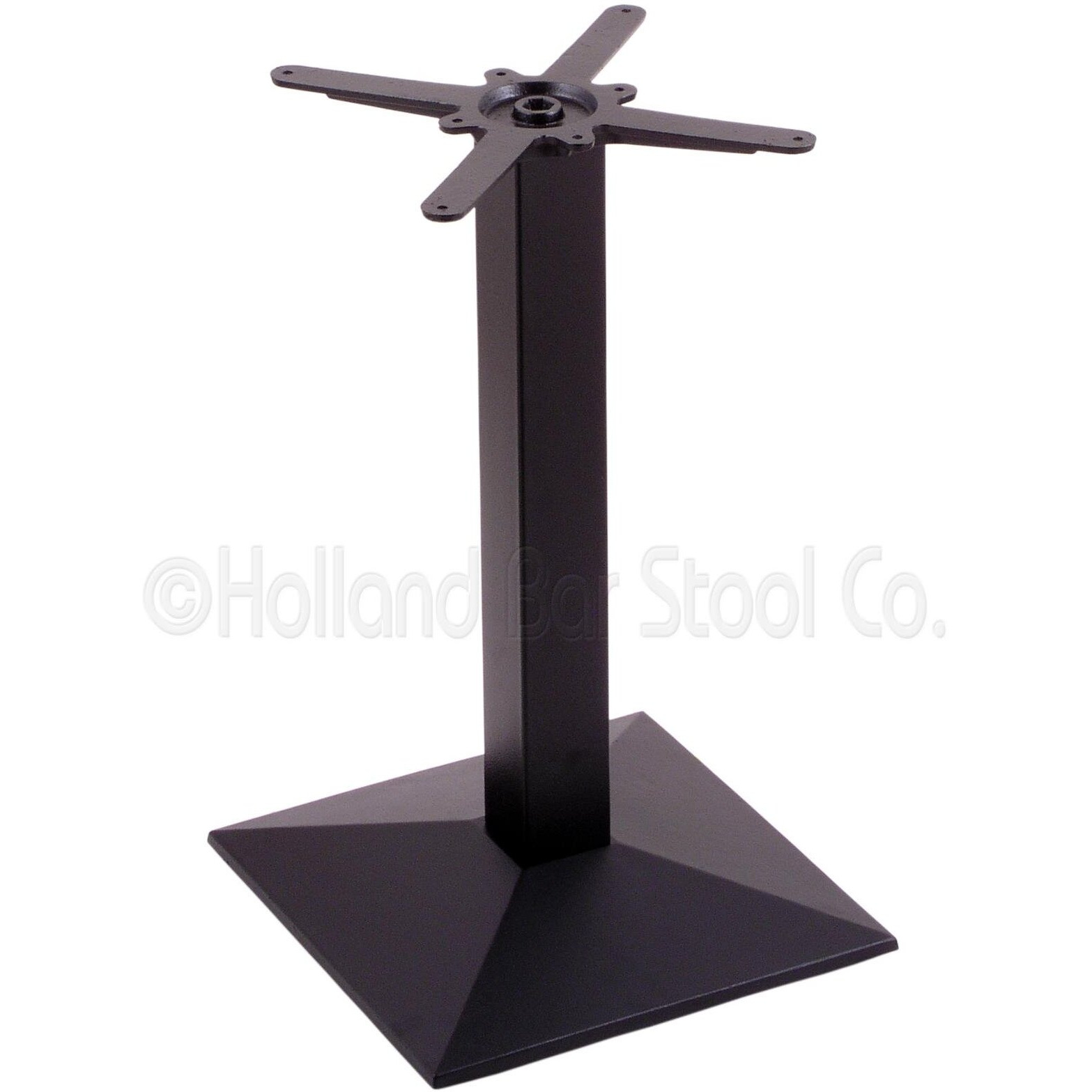 Holland Bar Stool Co. 217 Table Base, Black Wrinkle