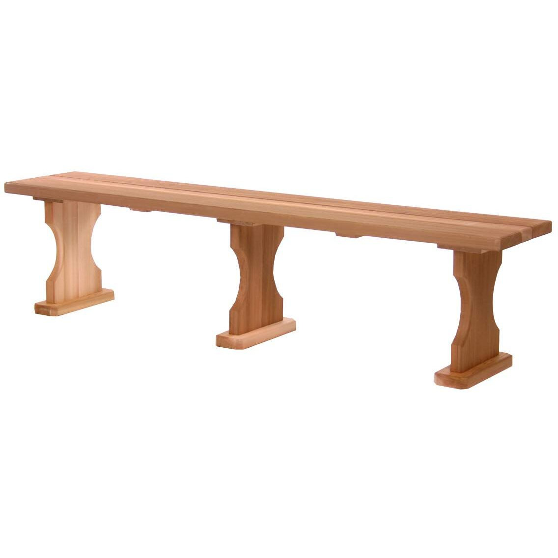 All Things Cedar BB70 Backless Bench, 6'