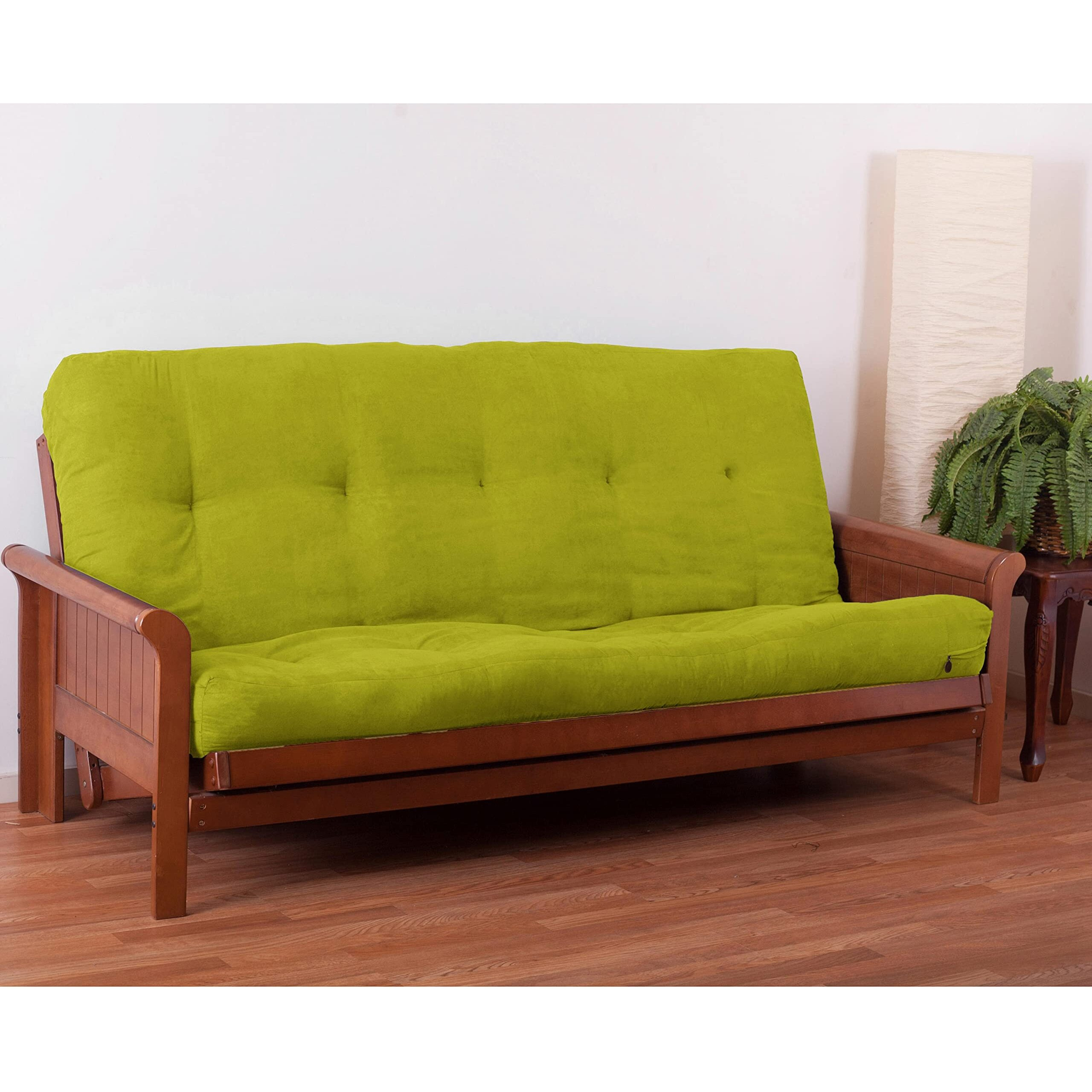 Blazing Needles Vitality 8  Microsuede Futon Mattress, Full, Mojito Lime