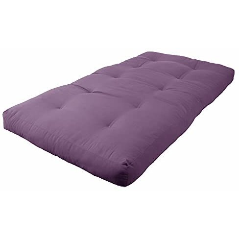 Blazing Needles Renewal 6  Twill Futon Mattress, Twin, Grape